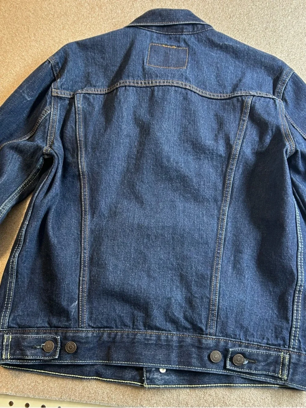 Levi's Indigo Blue Denim Original Jean Jacket - Picture 11 of 12